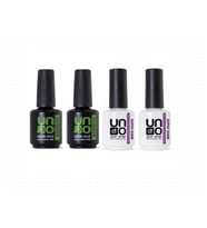 Fontenay Uno Top Coat Super Shine 15ml X2 - Uno Rubber Base Coat 15m X2 4'Lü Set