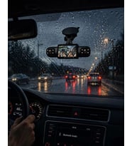 Full HD Araç İçi Kamera Geniş Açılı Lens ve Çok Kanallı Kayıt