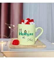 Hemşire Tasarımlı Kişiye Özel Sarı Türk Kahvesi Fincanı