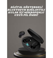 Dijital Göstergeli Bağlantılı Kulak İçi Mikrofonlu Dokunmatik