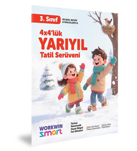 3. Sınıf 4x4’lük Yarıyıl Tatil Serüveni – Bilişsel Etkinlikler 2025 (Çok Renkli)