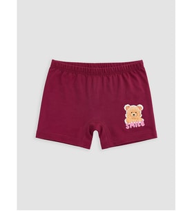 LC WAIKIKI Bordo Baskılı Kız Çocuk Boxer