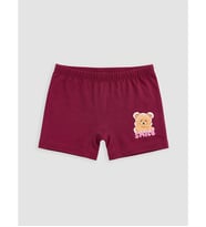 LC WAIKIKI Bordo Baskılı Kız Çocuk Boxer