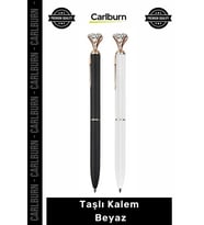 #Kalem Lüks Kristal Tasarım Hediyelik Şık Ofis Aksesuarı Parlak Kaliteli Taşlı Kalem Beyaz