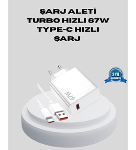 67W Type-C Turbo Şarj – Aşırı Akım Isı Koruması, Seyahat Uyumlu