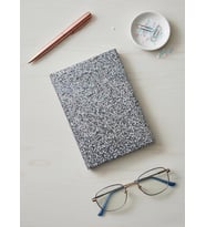Adalinhome Parıltılı Çizgili Defter – Günlük ve Not Defteri / 14x20 cm/ 168 Yaprak (Gümüş)