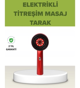 Elektrikli Titreşim Masaj Tarak Kırmızı Işık Terapi