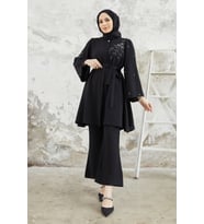 Rina Tunik Pantolon Takım - Siyah
