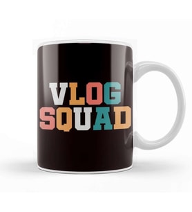 Vlog Squad Vlogger Vlogging Travel Food Beauty Influencer Kupa Bardak Porselen