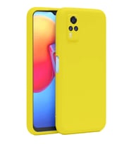 Vivo Y53s Kılıf Nano İçi Kadife Silikon - Sarı