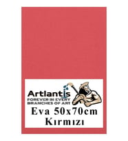 Kırmızı Eva 50x70 cm 1 Adet Eva Süngeri Okul Kreş Anasınıfı Elişi Etkinlikleri