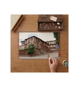 Tarihi Konak Tasarımı 240 parça Ahşap Puzzle Ahşap Kutuda MP07178