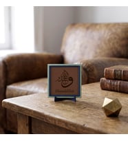 Elhamdülillah Yazılı Minimalist Dekoratif Obje, Maneviyat ve Estetiğin Buluşması 10x10 cm