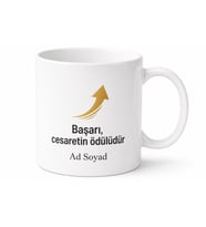 Terfi Alanlara Özel Kupa Bardak Kariyer Hediye Terfi Kutlama Bardağı