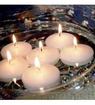 VIP DEKOR DÜĞÜN MUMLARI WHİTE FLOATİNG WATER CANDLE 24 ADET BEYAZ SU MUMU SUDA YÜZEN MUM HUVUZ MUMU