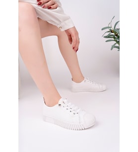 Mavi Kadın Sneaker Günlük Ayakkabı (Beyaz)