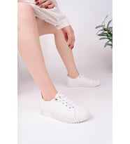 Mavi Kadın Sneaker Günlük Ayakkabı (Beyaz)