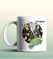 Kişiye Özel Rick and Morty 4 Beyaz Renk Kupa (Beyaz)