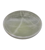 Doğal Oniks Taş Kase – Dekoratif & Şık 15 cm Çanak (Beyaz)