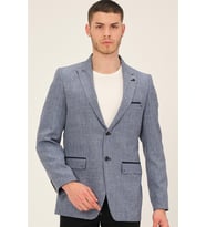 C9057 DEWBERRY ERKEK CEKET-MAVİ