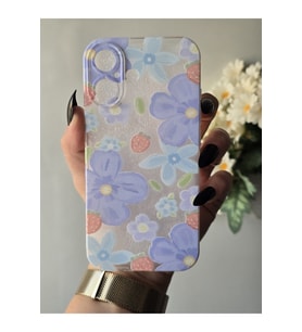 Iphone 16 Uyumlu Baskılı Şeffaf Telefon Kılıfı