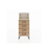 Arges Komodin Tek Raflı 4 Çekmeceli 44x30x106 Aytaşı-Çam