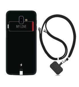 Samsung J6 Plus J7 Prime J7 Pro M20 Kılıf Boyun Askılı Silikon My Love 1402