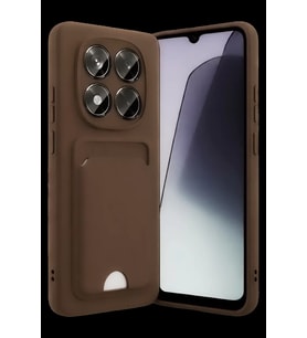 Pilelistore   Xiaomi Redmi Note 15 Pro 4G Kelvin Kartvizitli Silikon - Kahverengi