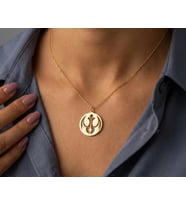 Star Wars Copper Rebel Sembol Kolye 925K Gümüş (Gold)