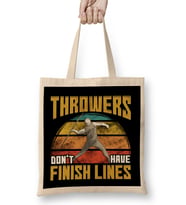 Throwers Don't Have Finish Lines Funny Javelin Bez Çanta Uzun Saplı