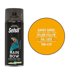 Selsil Rainbow Akrilik Sprey Boya KAVUN SARI 400 ml. - RAL1028