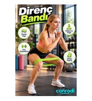 Esnek Direnç Egzersiz Bandı – Pilates Yoga Fitness ve Güçlendirme Lastiği