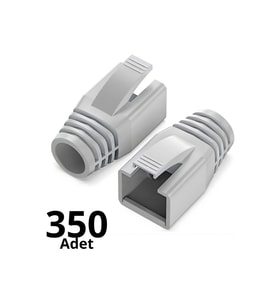 MN6 M108KB CAT7 RJ45 Jack Koruma Kılıfı-25 Adet Boot Gri Ethernet Kablo Koruyucu