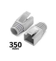 MN6 M108KB CAT7 RJ45 Jack Koruma Kılıfı-25 Adet Boot Gri Ethernet Kablo Koruyucu