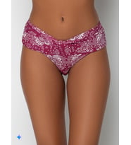 Kırmızı Büküm Kalın Kenarlı Bikini Altı (Çiçek Kirmizi)