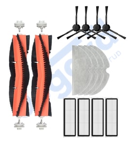 Xiaomi 1C,2C,Mop 2 Uyumlu 2 Ana Fırça 4 Yan Fırça 4 Filtre 4 Mop PKT-iasgf0000055