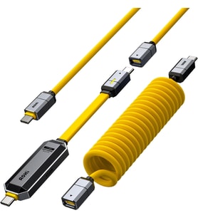 Aohi Spliceable 2'Si 1 Arada Hızlı Şarj Ve Veri Depolama Kablosu Seti, 240W Pd 3.1 Usb C - Usb C Kab