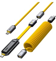 Aohi Spliceable 2'Si 1 Arada Hızlı Şarj Ve Veri Depolama Kablosu Seti, 240W Pd 3.1 Usb C - Usb C Kab