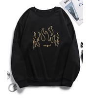 Angel Fire Sweatshirt (Siyah)