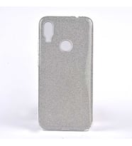 Xiaomi Redmi Note 7 Kılıf Simli Parlak Shining Kapak (Gümüş)