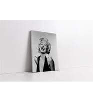 Marliyn Monroe Gülerken Çekilmiş Kanvas Tablo
