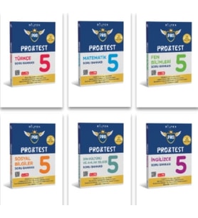 BİLFEN YAYINCILIK 5.SINIF PRO&TEST TÜRKÇE+MATEMATİK+FEN BİLİMLERİ+SOSYAL BİLGİLER+DİN KÜLTÜRÜ+İNGİLİ