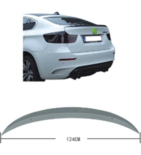 BMW X6:E71 Bagaj Spoyleri Mat Siyah M Performance 51622161763 Wender
