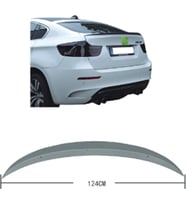 BMW X6:E71 Bagaj Spoyleri Mat Siyah M Performance 51622161763 Wender