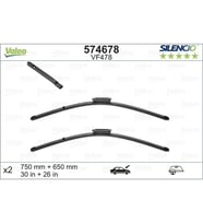 Renault Grand Scénıc Iıı Scénıc Iıı 2009- Silecek Süpürgesı Ön Takım 750 Mm + 650 Mm (Oem No:2889024