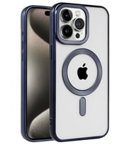 iPhone 15 Pro Kılıf Kronos Magsafe Kapak - Lacivert