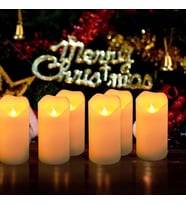 ÖZEL TASARIM TİTREK IŞIKLI MUM LED MUM PİLLİ MUM LED LİGHT CANDLES IŞIKLI KINA DÜĞÜN MUMLARI 24 ADET