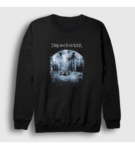 Presmono Unisex Siyah Train Dream Theater Sweatshirt 144763tt