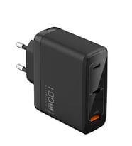 Rova SB121 100W 3 Port Hızlı Şarj Adaptörü – 2x USB-C + 1x USB-A – Güvenlik Sertifikalı, PD Destekli, Siyah