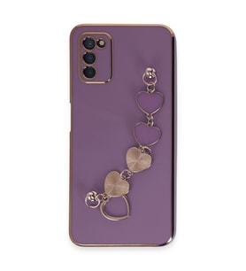 Samsung Galaxy A03s Kılıf Esila Silikon - Mor